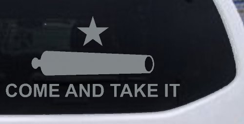 Come and Take It Cannon 2nd Amendment Molon Labe Pro Gun Guns Car or Truck Window Decal Sticker