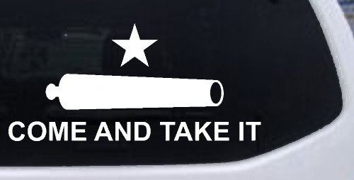 Come and Take It Cannon 2nd Amendment Molon Labe Pro Gun Guns Car or Truck Window Decal Sticker