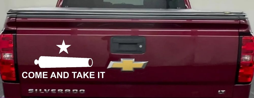 Come and Take It Cannon 2nd Amendment Molon Labe Pro Gun Guns Car or Truck Window Decal Sticker