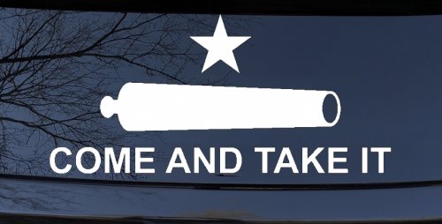 Come and Take It Cannon 2nd Amendment Molon Labe Pro Gun Guns Car or Truck Window Decal Sticker