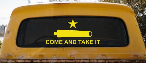 Come and Take It Cannon 2nd Amendment Molon Labe Pro Gun Guns Car or Truck Window Decal Sticker