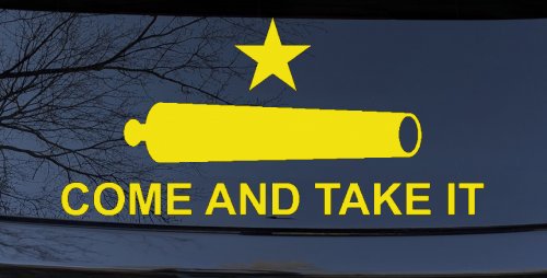 Come and Take It Cannon 2nd Amendment Molon Labe Pro Gun Guns Car or Truck Window Decal Sticker