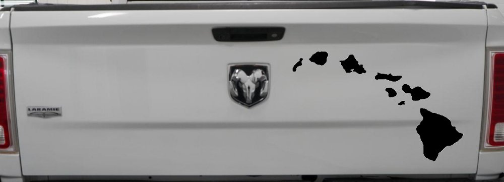 Hawaiian Island Chain Car or Truck Window Decal Sticker