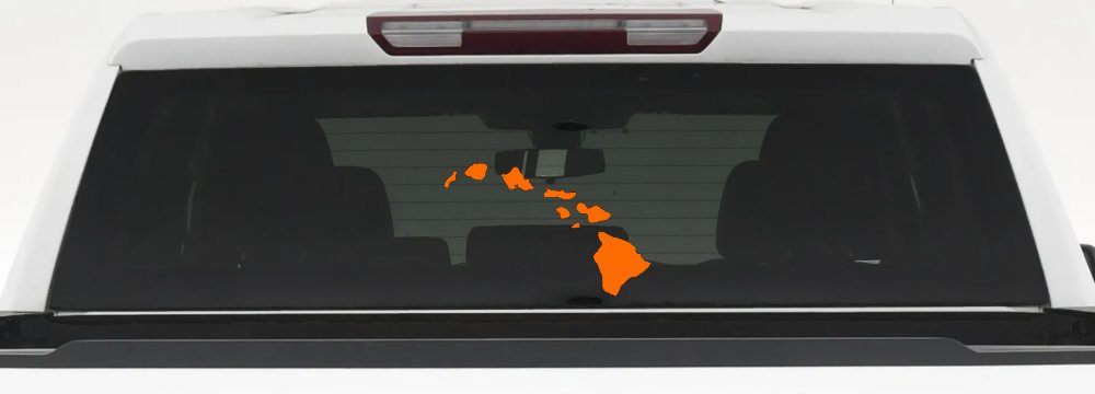 Hawaiian Island Chain Car or Truck Window Decal Sticker