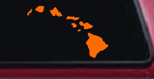 Hawaiian Island Chain Car or Truck Window Decal Sticker