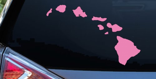 Hawaiian Island Chain Car or Truck Window Decal Sticker