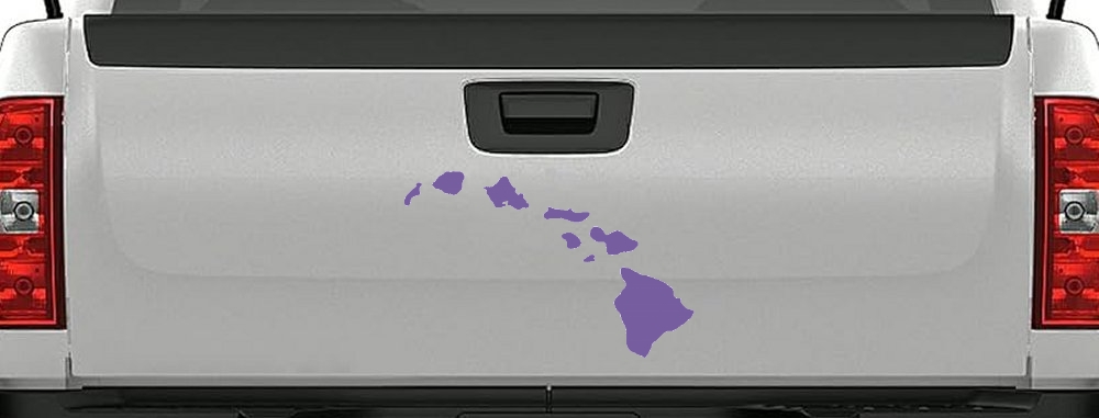 Hawaiian Island Chain Car or Truck Window Decal Sticker