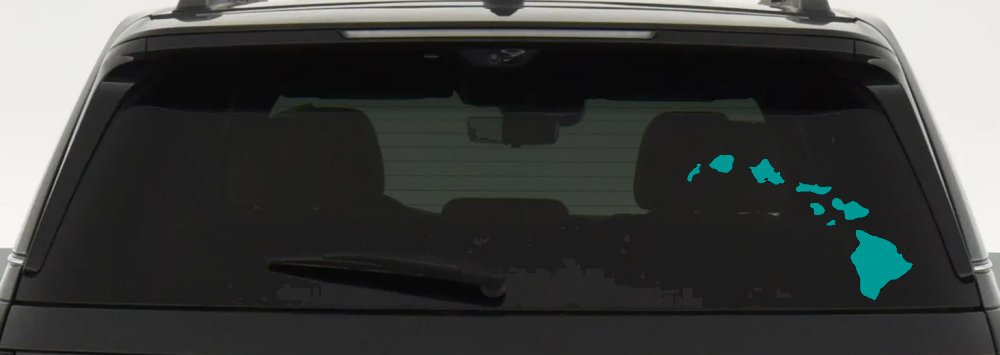 Hawaiian Island Chain Car or Truck Window Decal Sticker