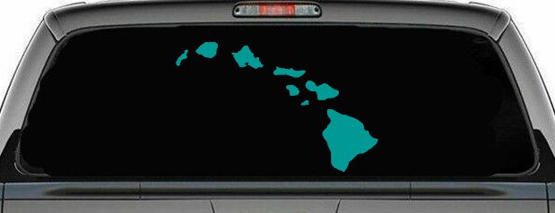 Hawaiian Island Chain Car or Truck Window Decal Sticker