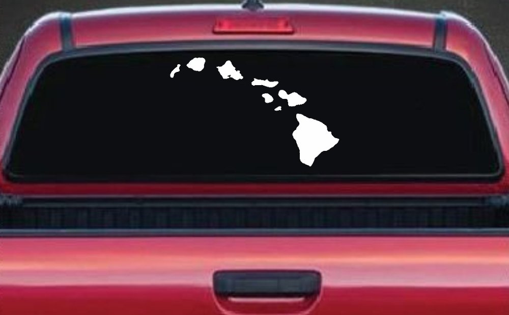 Hawaiian Island Chain Car or Truck Window Decal Sticker