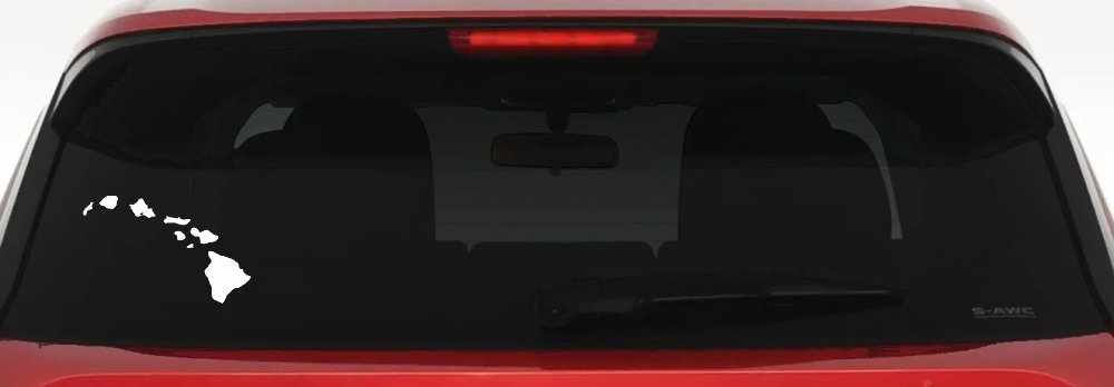 Hawaiian Island Chain Car or Truck Window Decal Sticker