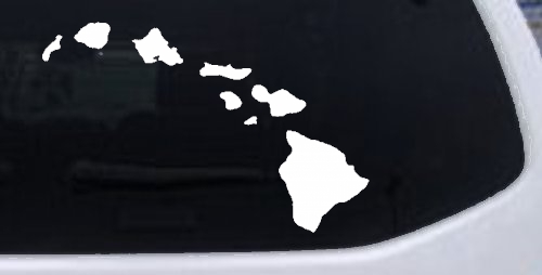 Hawaiian Island Chain Car or Truck Window Decal Sticker