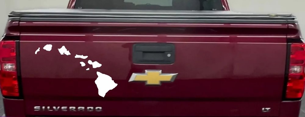 Hawaiian Island Chain Car or Truck Window Decal Sticker