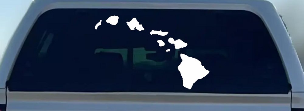 Hawaiian Island Chain Car or Truck Window Decal Sticker