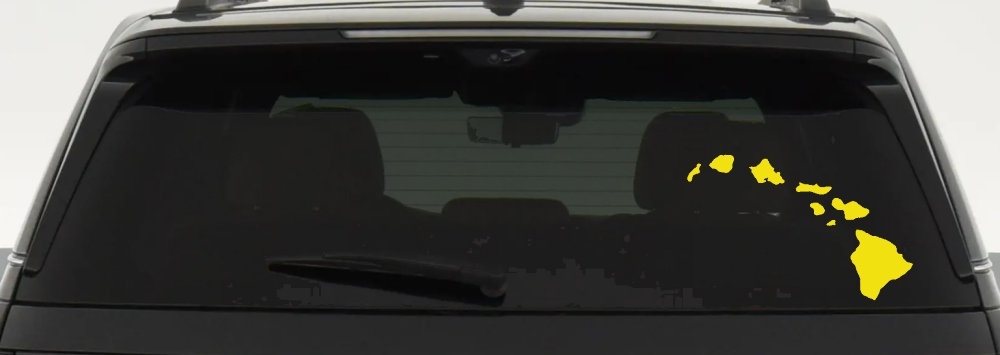 Hawaiian Island Chain Car or Truck Window Decal Sticker