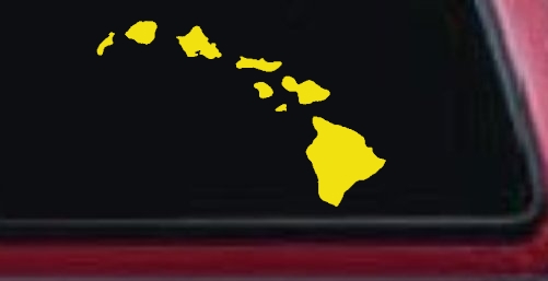 Hawaiian Island Chain Car or Truck Window Decal Sticker