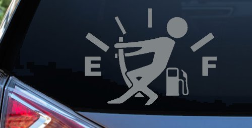 Funny Gas Gauge Empty Full Car or Truck Window Decal Sticker