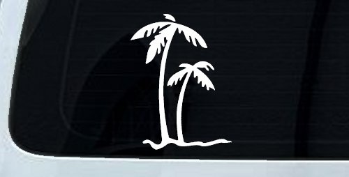 Palm Trees Tropical Beach Car or Truck Window Decal Sticker