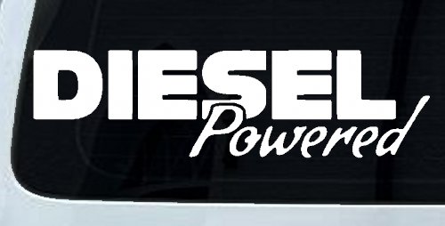 Diesel Powered Motor Sports Car or Truck Window Decal Sticker