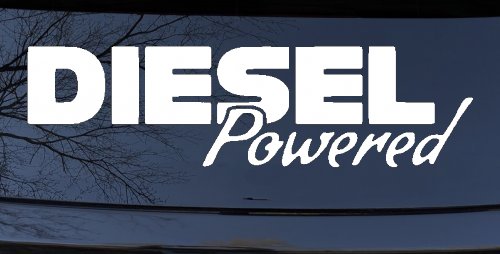 Diesel Powered Motor Sports Car or Truck Window Decal Sticker