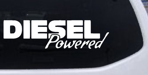 Diesel Powered Motor Sports Car or Truck Window Decal Sticker