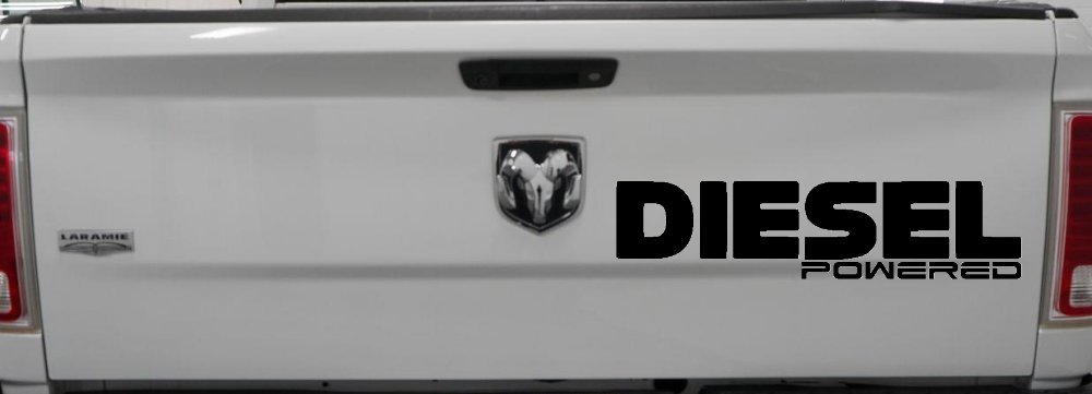 Diesel Powered Motor Sports Car or Truck Window Decal Sticker