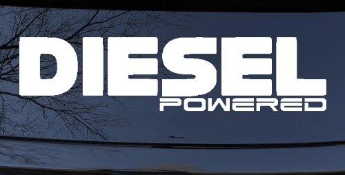 Diesel Powered Motor Sports Car or Truck Window Decal Sticker