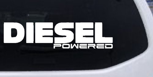 Diesel Powered Motor Sports Car or Truck Window Decal Sticker