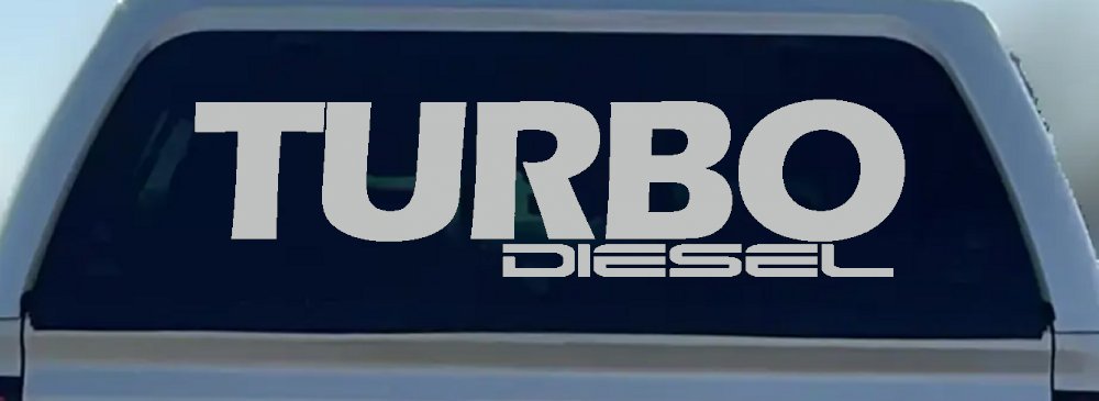 Turbo Diesel Off Road Car or Truck Window Decal Sticker