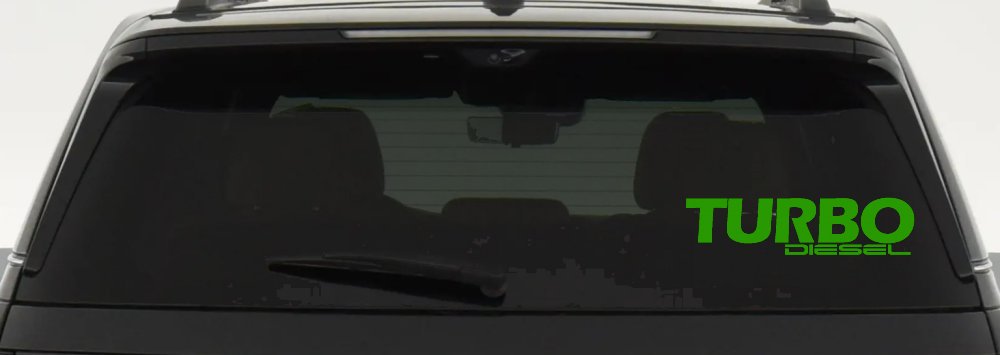 Turbo Diesel Off Road Car or Truck Window Decal Sticker