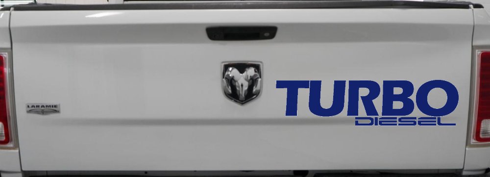 Turbo Diesel Off Road Car or Truck Window Decal Sticker (Navy)