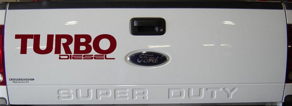 Turbo Diesel Off Road Car or Truck Window Decal Sticker (Purple Red)