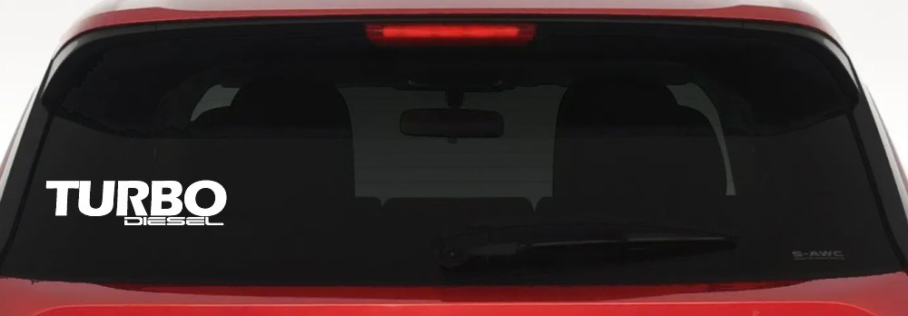 Turbo Diesel Off Road Car or Truck Window Decal Sticker