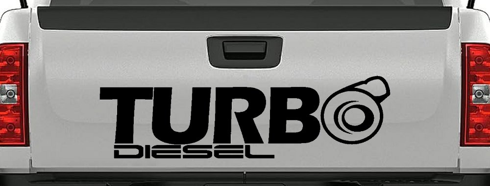 Turbo Diesel Off Road Car or Truck Window Vinyl Decal Sticker (Black)