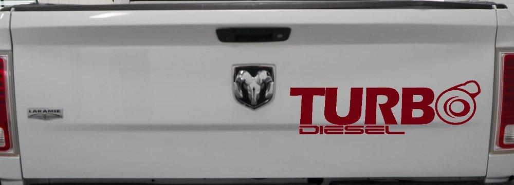 Turbo Diesel Off Road Car or Truck Window Decal Sticker