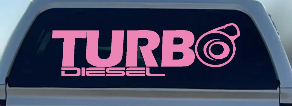 Turbo Diesel Off Road Car or Truck Window Decal Sticker
