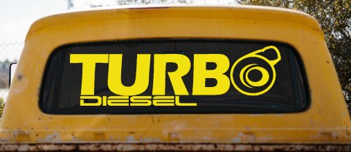 Turbo Diesel Off Road Car or Truck Window Decal Sticker