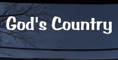 God's Country Christian Car or Truck Window Decal Sticker