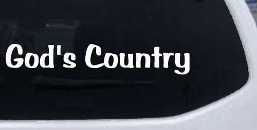 God's Country Christian Car or Truck Window Decal Sticker
