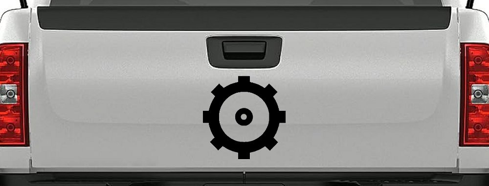 US Navy ENGINEMAN Insignia Symbol Military Car or Truck Window Decal Sticker (Black)