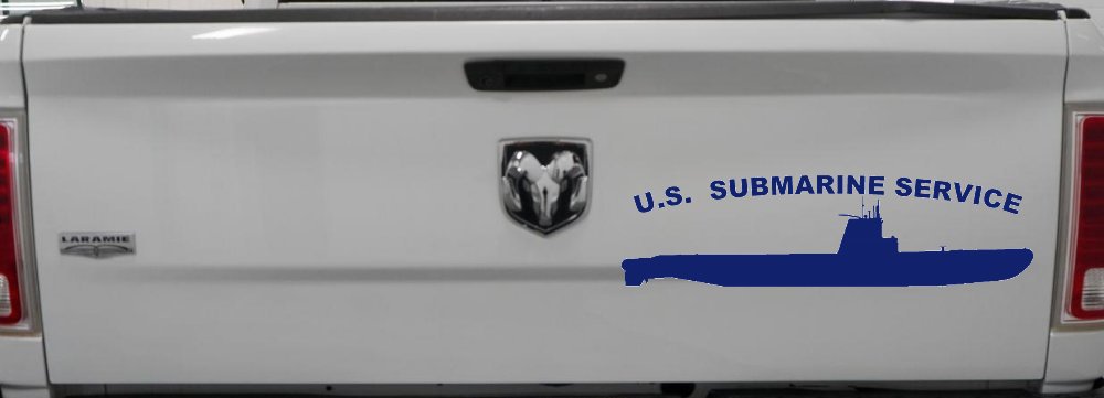 US Navy Submarine Service Balao Class Military Car or Truck Window Vinyl Decal Sticker (Navy)