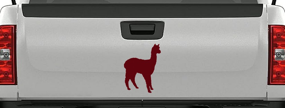 Alpaca Car or Truck Window Vinyl Decal Sticker (Purple Red)
