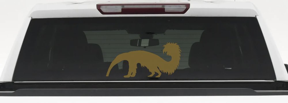 Anteater Ant Eater Car or Truck Window Decal Sticker (Gold)