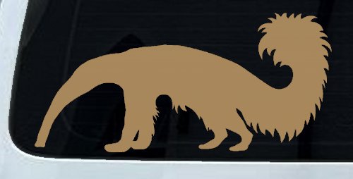 Anteater Ant Eater Car or Truck Window Decal Sticker (Light Brown)