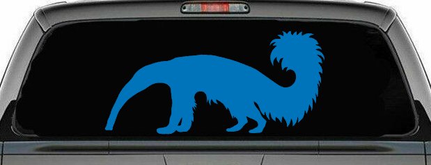 Anteater Ant Eater Car or Truck Window Decal Sticker (Sky Blue)
