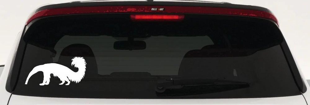 Anteater Ant Eater Car or Truck Window Decal Sticker (White)