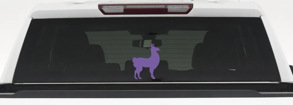 Llama Car or Truck Window Decal Sticker