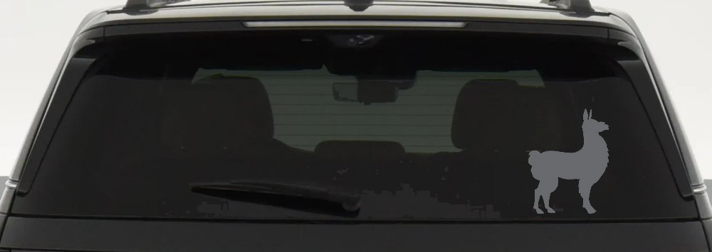 Llama Car or Truck Window Decal Sticker