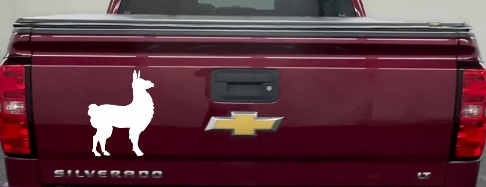 Llama Car or Truck Window Decal Sticker