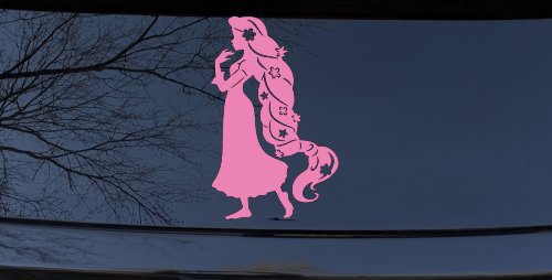 Rapunzel Car or Truck Window Decal Sticker (Pink)